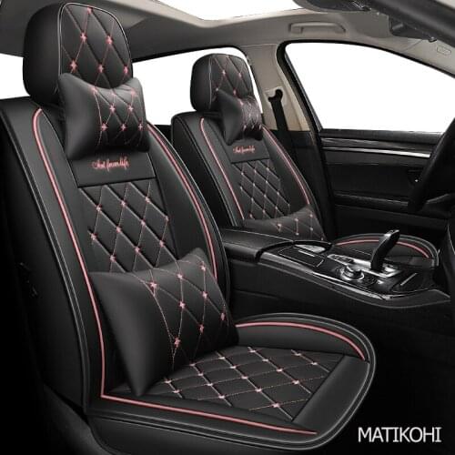 MATIKOHI leather car seat cover For audi a3 8p 8l sportback q7 2007 q5 a4 b7 avant a6 c5 avant a5 a1 q2 q3 car seats accessori