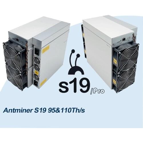 S19 Pro 110TH S19 Asic Miner Bitcoin Mining Machine SHA256 Most Powerful Bitmain Antminer 2021