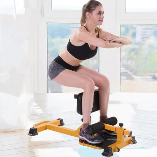 Multifunctional Sissy Squat Fitness Equipment, Core Workout Training Sit Up & Push Up Exerciser Squat Machine