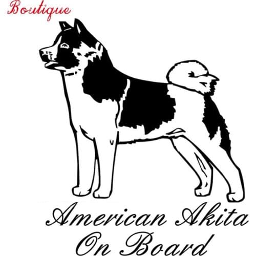 Tz-1163 20 * 17.6cm 1-3 American Akita car fun car stickers, covering scratch, waterproof, personalized decoration polyethylene