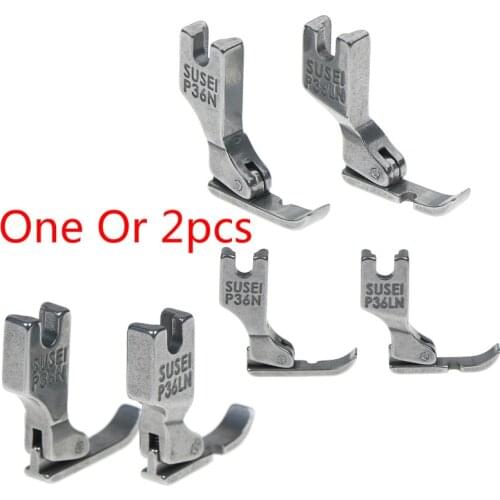 One Or 2pcs Industrial Sewing Machine Flatcar Unilateral Presser Foot Steel-Sided Zipper Foot P36LN / P36N Presser Foot