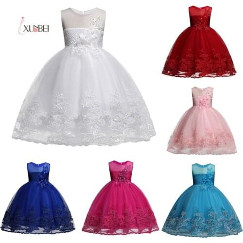 Princess Flower Girl Dress Summer Tutu Wedding Birthday Party Dresses For Girls Childrens Costume Teenager Prom Designs