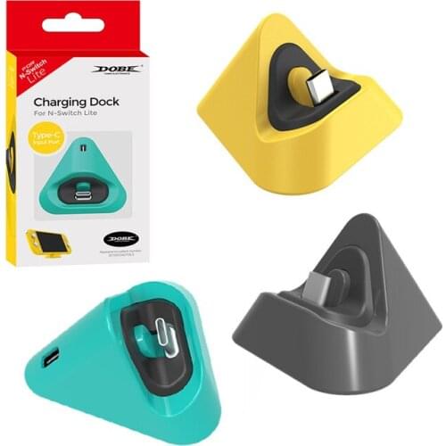 Portable Charging Dock Input 15V 2.6A Charge Station for Nintendo Switch Mini Game Console Charger Stand for Nintend Switch Lite