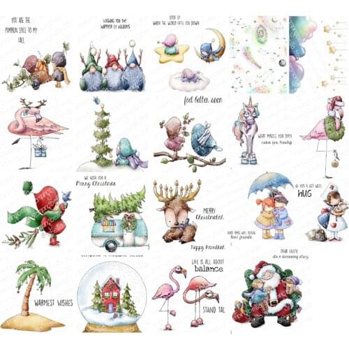 2021 NEW girl animal clear stamp /Seal for DIY scrapbooking/photo album Decorative clear stamp sheets B638