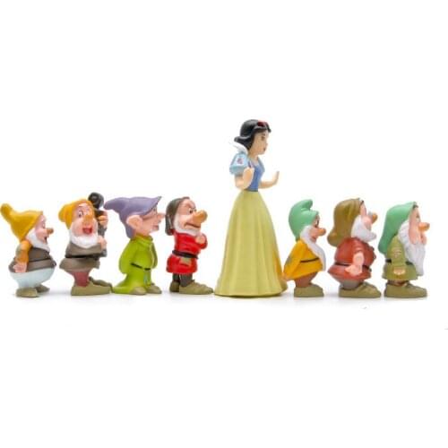 Christmas Kids Gift Cute 7 Dwarfs Princess Home Decoration Miniature Children Play Figurine Resin Craft Fairy Garden Ornament