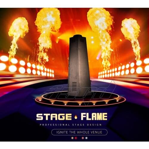 Stage Flame Jet Machine DMX 200W Fire Spray Projector Hexagon DJ Gas Fuel For Outdoor Indoor Theater Show Celebration Bar ASGD