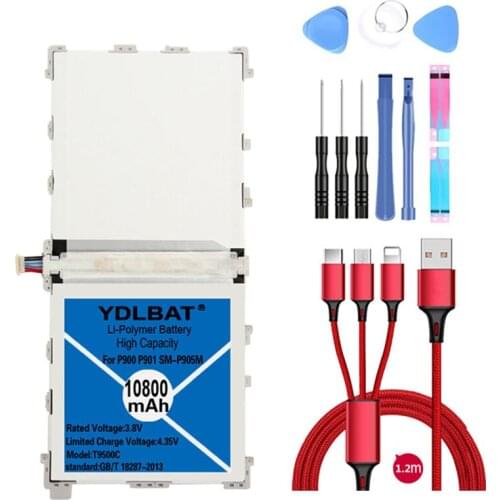 Replacement Battery For Samsung Galaxy Note Pro 12.2 SM P900 P901 P905 T9500C T9500E T9500U T9500K+Tools 10080mAh