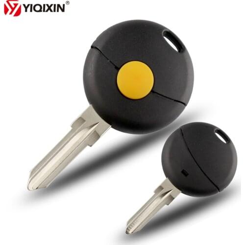 YIQIXIN 1 Button Remote Key Shell For Benz Smart Fortwo 1998-2012 Car Key Case Uncut Blade