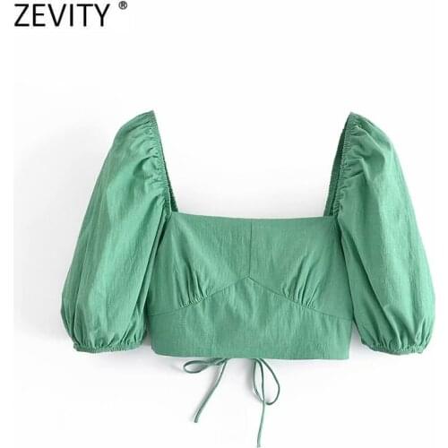 ZEVITY Green Blouses China