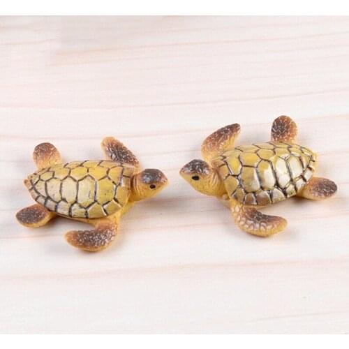 1pc Miniature Dollhouse Garden Landscape Sea Turtle Decor