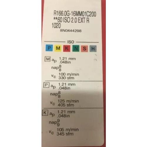 10PCS CARBIDE INSERTR R166OG-16MM01C200 1020