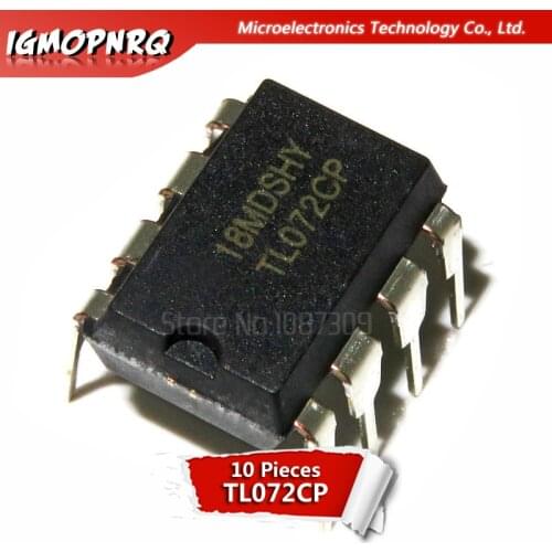 10pcs TL072CN TL072 TL072C TL072CP DIP-8 Operational Amplifiers - Op Amps Dual Low Noise JFET new original