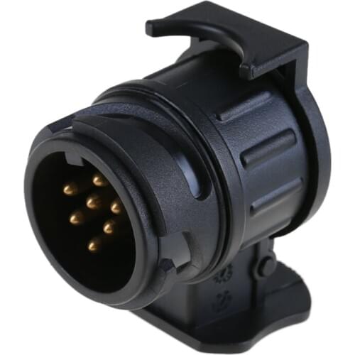 12V 13 To 7 Pins Plug Adapter Electrical Converter Truck Trailer Connector European Standard Round Hole Trailer Plug Truck Cable
