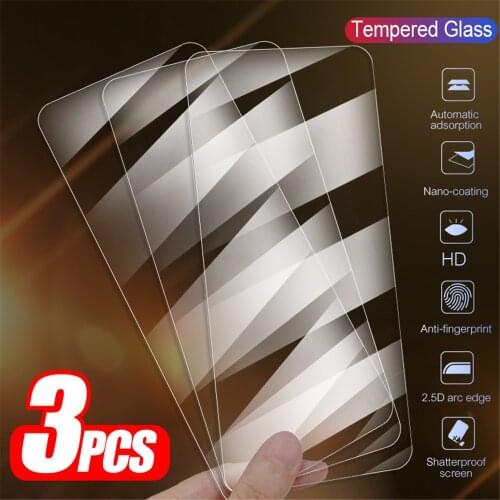3pcs Tempered Glass For Xiaomi Mi Poco X3 Pro F3 M3 F1 Mi Poxo Poko Pocophone M F X 3 NFC Screen Protector Cover Protective Film