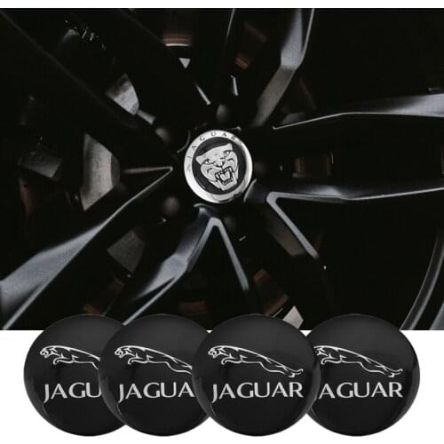 4Pcs 56mm Car Emblem Auto Wheel Center Hub Caps Decal Accessories For Jaguar XEL F-PACE F-TYPE XF XFL E-PACE I-PACE