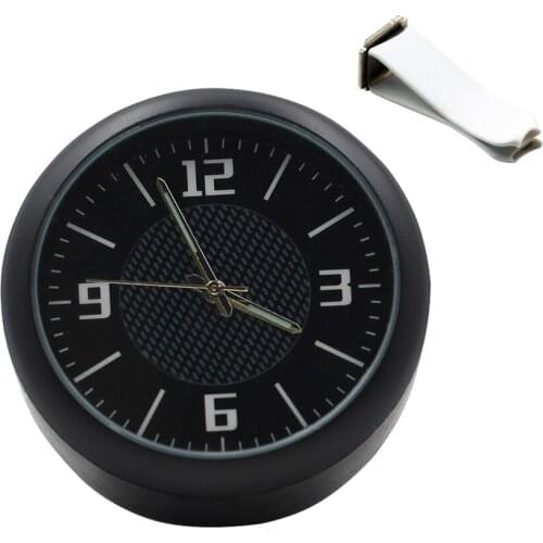 Yolu Car Clock Mini Automobiles Digital Watch Quartz Clocks Stick-on Auto Ornament Car Accessories for Cars SUV MPV