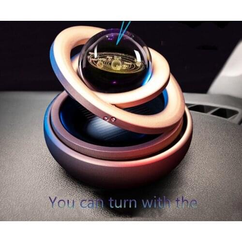 Vehicle perfume, interstellar rotation, aromatherapy, solar car decoration, creative personality, car accessories