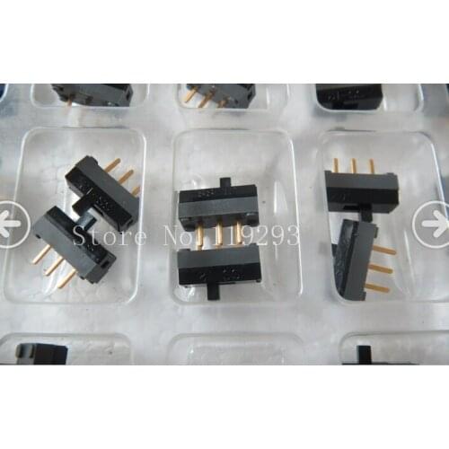 [BELLA]Authentic Japanese NKK miniature toggle switch SS-12DP4 gilded 3 feet 2 files--10PCS/LOT