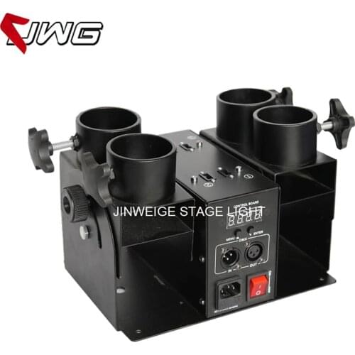 Free Shipping 4 Shoot Electrical Confetti Machine DMX512 Control 4 Channels Support Individual Shooting LCD Display