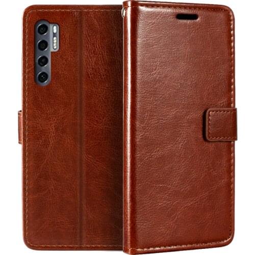 Case For TCL 20 Pro 5G Wallet Premium PU Leather Magnetic Flip Case Cover With Card Holder And Kickstand For TCL 20 Pro 5G