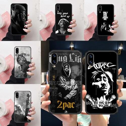 Tupac 2pac Twopac Rapper Phone Case For Huawei Honor 6A 7A 7C 8A 8X 8 9 9X 10 10i 20 Lite Pro black 3D cell cover pretty