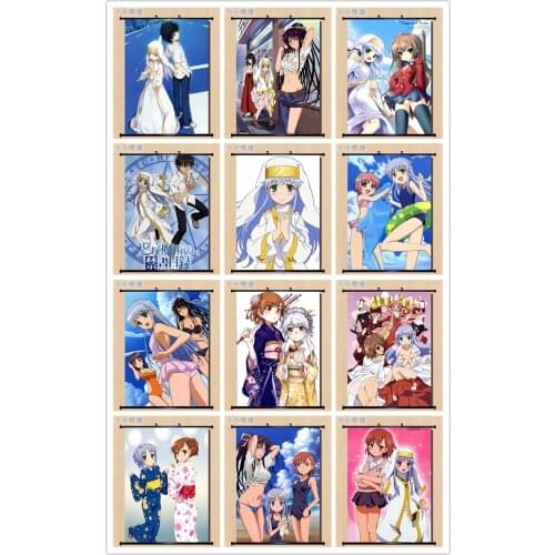 Coscase Anime Decorative Picture A Certain Magical Index Shokuhou Misaki Saten Ruiko Shirai Kuroko Home Decor Wall Scroll Poster