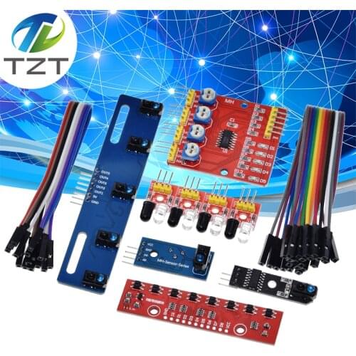 1 4 5 8 Channel TCRT5000 IR Photoelectric Switch Barrier Line Track Module Infrared Obstacle Avoidance Sensor For Arduino DIY