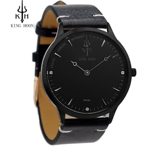 KINGHOON Men Watches Fashion Leather Waterproof Quartz Wrist Watch Top Brand Luxury Men Clock Male Watch relojes hombre saat