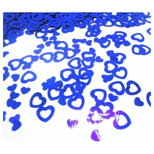 Royal blue Die-Cut hollow Hearts Wedding Confetti sprinkles Romantic anniversary engagement birthday party table decoration kits