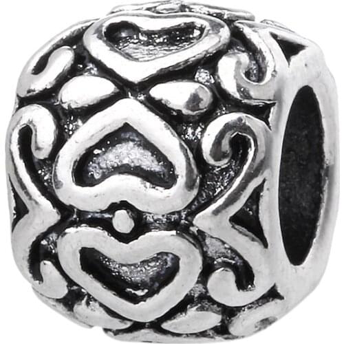 Heart Love Pattern Gift kralen Trendy Charm Beads Hot Sale Charms Bead For Womens DIY Bracelets