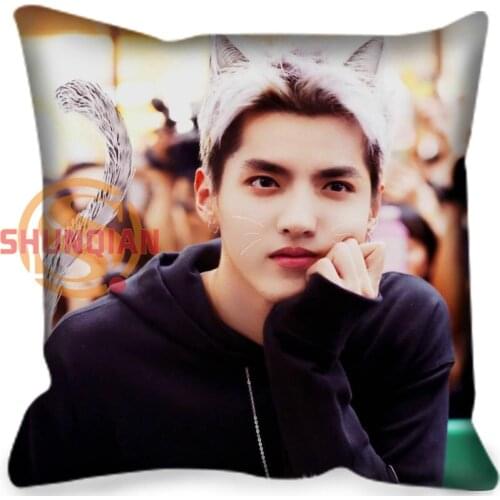 Kris wu Pillow Cover Home Living Decorative Pillowcase Custom Square Pillow Cover 20X20cm,35X35cm,40x40cm