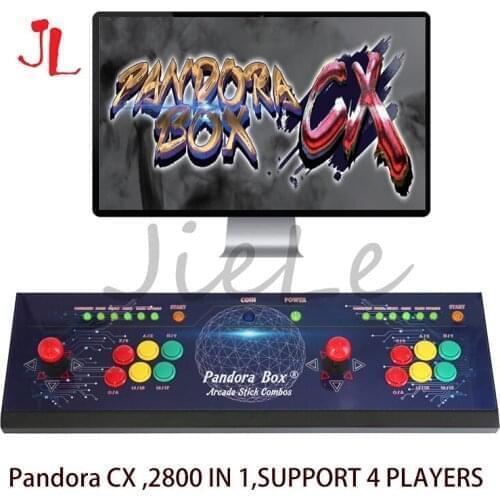 New Pandora Box CX 2800 in 1 Arcade Game Controller Console have 3P 4P game Can save game scan line Can add extra game 3D game