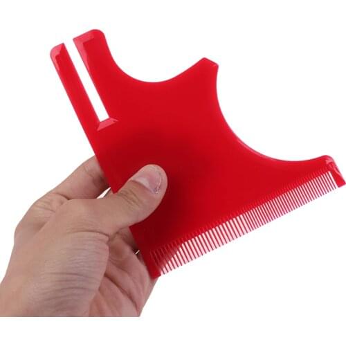 New Innovative Design Beard Shaping Tool Trimming Shaper Template Guide For Shaving Or Stencil With Full-Size Comb For Line Up