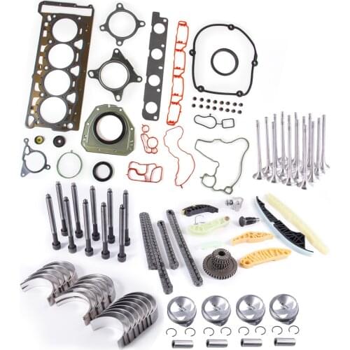 06H103383AA 1.8T Piston Ring&Timing&Valves&Engine Rebuilding Kit For Golf A-udi 06J198151B 06H 109 158 J 06K 103 171 G