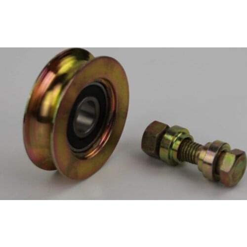 2.7 inch diameter 69mm sliding gate/door rollers/wheels/pulley with U-groove and one pcs 6203RS bearing bore 17mm. 2pcs/lto