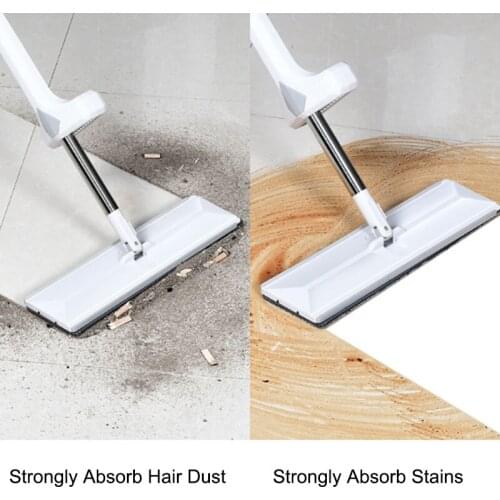 Microfiber Mop for Wash Floor Free Hand Washing Lazy Flat Mop Double-sided Wiper Strip Wet Dry 360 Spin Mop Home Cleaning Tools