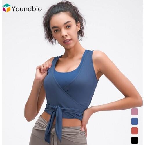 YOUNDBIO 2021 Sleeveless Yoga Shirts Women Sexy Crop Top Sport Fitness Slim Blouses Female Gym Workout Tank Fashion Casual Vest