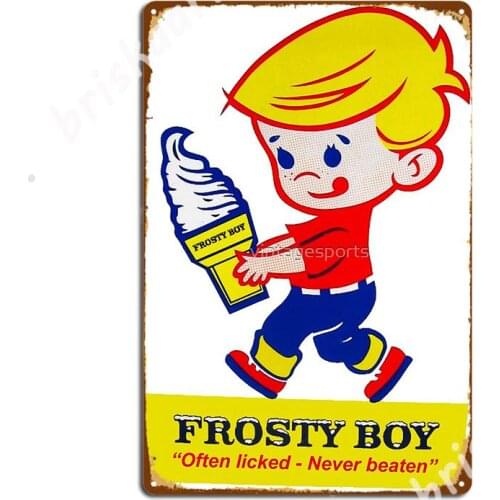 Frosty Boy Ice Cream Metal Signs Club Club Bar Decoration Plaques Tin sign Posters