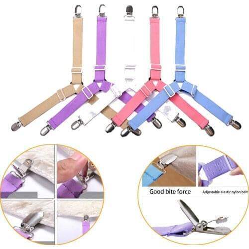 2pcs Fasteners Fixing Slip-Resistant Belt Clip Home Living New Elastic Cover Blankets Grippers Holder Bed Sheet Clip Mattress