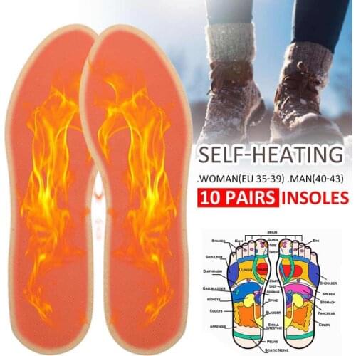 5/10 Winter Warmer Self-heating Insoles Warm Heating Insoles Warm Foot Heater Pad Shoes Boot Pad For Woman Man Heating Pad