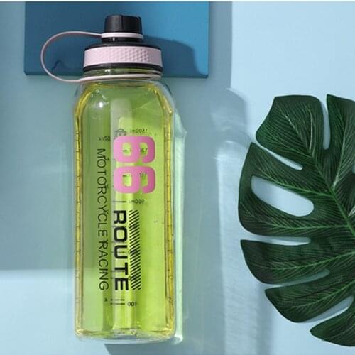 ZK30 1500ml large capacity travel water bottle summer outdoor portable sports fitness space cup transparent plastic water cup