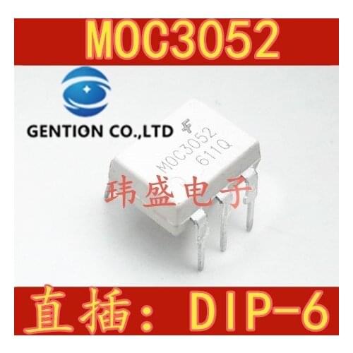 10PCS MOC3052M light coupling photoelectric coupler DIP-6 MOC3052 in stock 100% new and original