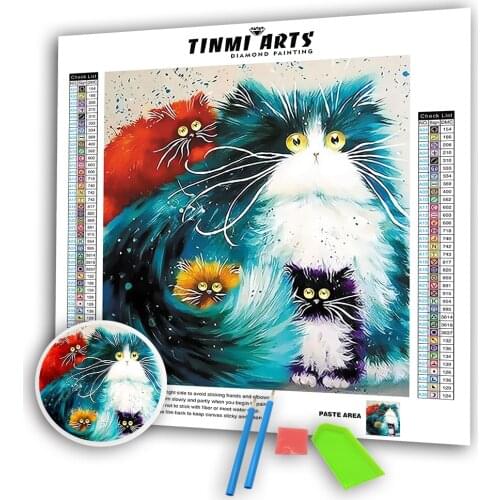 5D Diamond Painting Full Round Cat Animal Diamond Embroidery Cross Stitch Sale Diamond Art Full Drill Decor