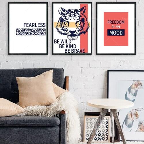 Être Spiritux tigre printable wall art/big cat face inspired art print/tiger lover modern minimalist home decoration poster