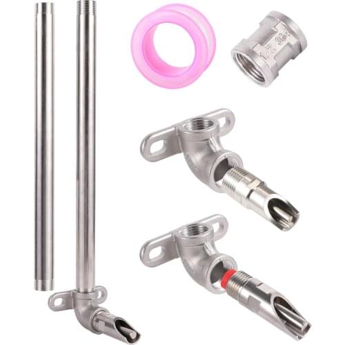 Piglet Automatic drinker Kit Stainless Steel Pig Drinker 1/2" Threaded Interface Livestock Breeding Drinking Water Accessories