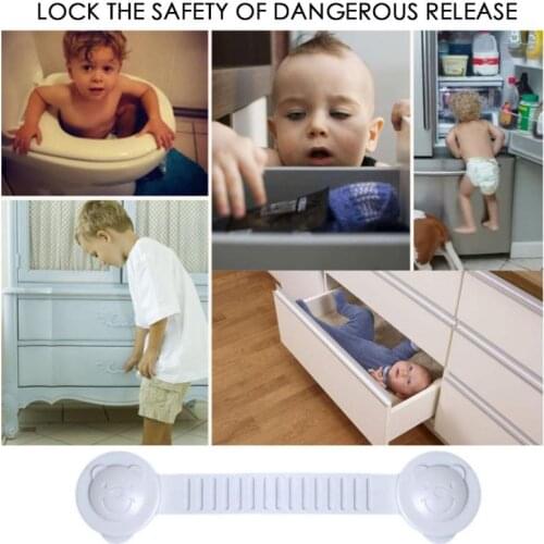 Child Refrigerator Safety Lock Adjustable Lock Baby Protection Baby Anti-pinch Multi-function ABS Refrigerator Cabinet Door Lock