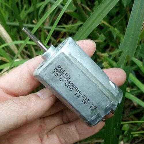 DC12V-24V 12200RPM High Speed Micro Mini RS-545 Motor Large Torque Ball Bearing DIY Small Car Boat Toy Portable Hand Drill