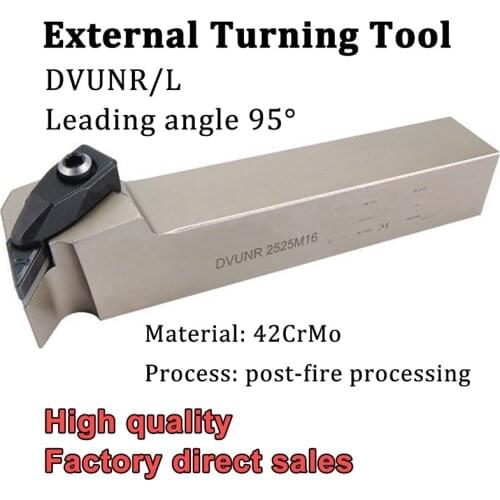 DVUNR2020K16 DVUNR2525M16 DVUNL External Turning Tool Holder CNC Lathe Cutter Tools For Carbide Inserts VNMG160404 VNMG160408