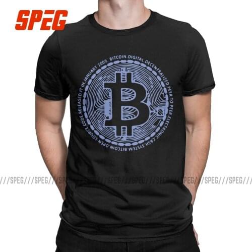 Bitcoin Billionaires Crypto Currency Men T Shirts Amazing Tees Short Sleeve Crew Neck T-Shirts 100% Cotton Printed Clothing