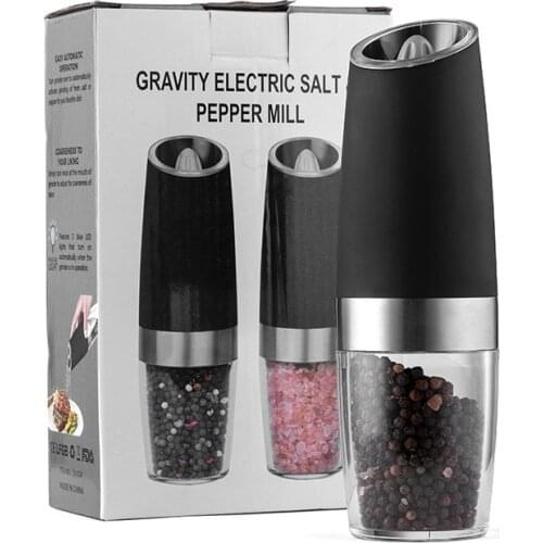 Gravity Electric Automatic Mill Pepper and Salt Grinder Peper Spice Grain Mills Porcelain Grinding Core Mill for Kitchen Tools